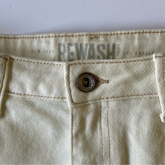 Shorts Size 1 25 Super High Rise New York Rewash Ivory White Juniors Cutoff EUC - Picture 4 of 16